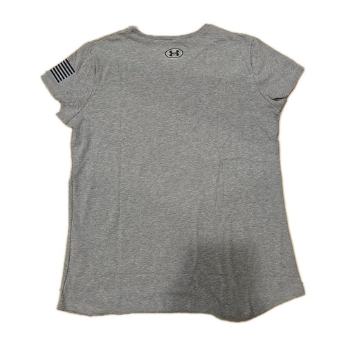 Under Armour Freedom T Shirt Gray With Heart Graphic Print Youth Size XL - Picture 7 of 10