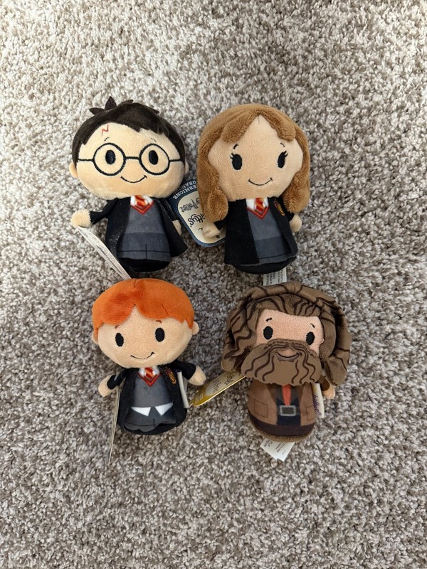 Hallmark Itty Bittys Harry Potter Plush Set of 4: Harry, Hermione, Ron, Hagrid
