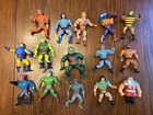 Lot of 15 Vintage 1980s Masters of the Universe He-Man Action Figures MOTU