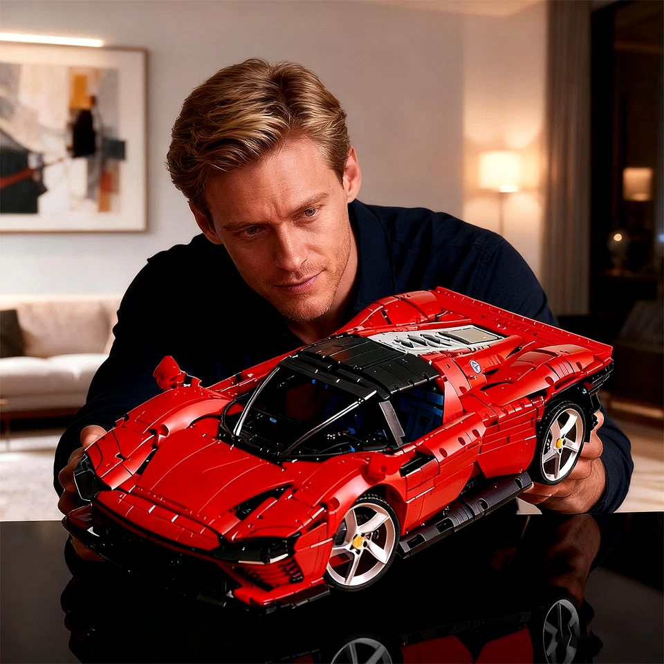 Technic Ferrari Daytona SP3 42143, Race Car Model Building Kit, 1:8 Scale - Image 2 of 4