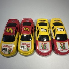 Set Of 4 Kellog  s Corn Flakes Monte Carlo Nascar Die Cast Toy Car Vintage 1996