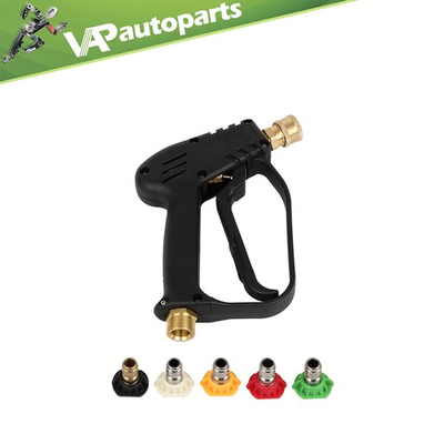 #ad Short Pressure Washer Gun with M22 14mm Inlet Stubby High Pressure Handle Gun $24.49