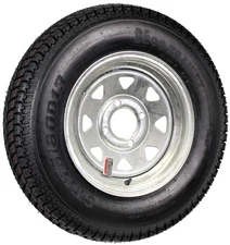 eCustomrim Trailer Tire On Rim ST175/80D13 LRC 4 Lug Galvanized Spoke Wheel