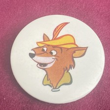 Vintage Disney Robin Hood the Mystery Marksman Button Pin Badge