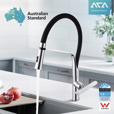 ACA Chrome Spout Kitchen Laundry Sink Mixer 2 Patterns Swivel Pull Down Faucet