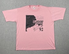 Vintage Jerzees XL Pink Shirt Made In USA Elandorc Music Festival 1992 Graphic