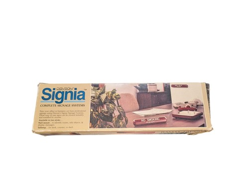 Davson Signia Complete Wall Mount Signage System Name Plate Vintage 5601 NEW - Picture 3 of 5