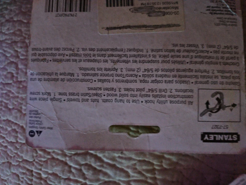 Новый Stanley провода пальто и шляпа крючки в атласной латуни тон отделки - Изображение 3 из 3