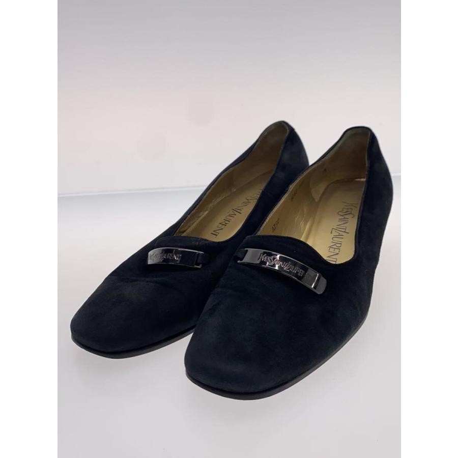 Yves Saint Laurent YSL decolte tacco EU 35 5 camoscio nero dal Giappone 101535K Authen