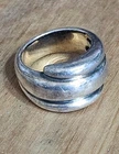 James Avery 925 Sterling Silver Modernist Puffy Dome Wrap Ring Retired