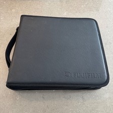 FujiFilm Black Zipper CD DVD Games Binder Portfolio Disc Holder - Holds 200! 