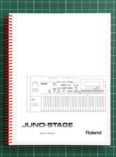 Roland Juno-Stage   Owners Manual User Guide Instructions   252 Pages   USA Made