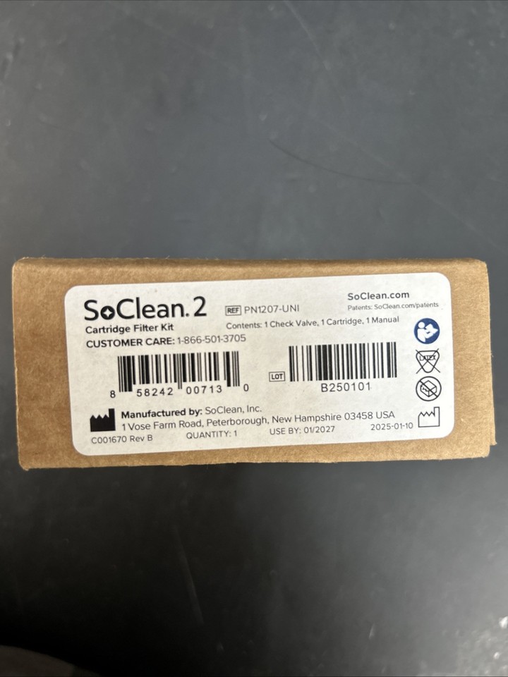 SoClean 2 Cartridge Filter Kit and Check Valve Replacement sealed ...