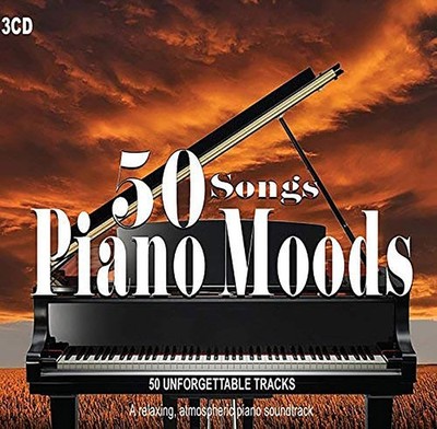 Various Artists 50 Songs Piano Moods, 3 CD, Piano Music, Relax Music, Class (CD)