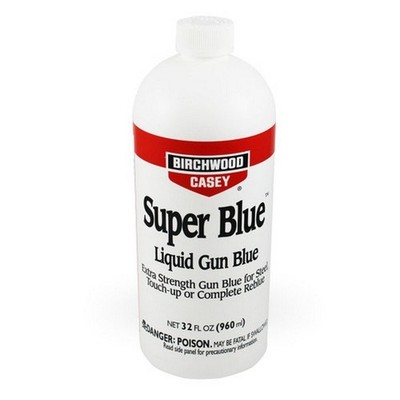 Birchwood Casey Super Blue Liquid Gun Blue 32 Fl Oz Plastic Quart Bottle - 13432