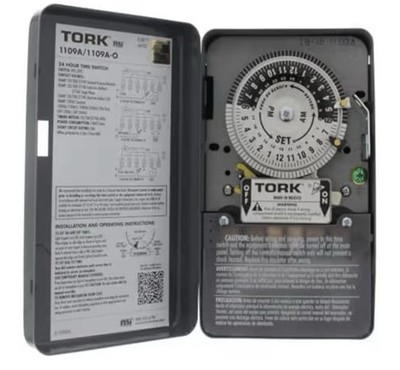 Tork 1109A - 120v 24-Hour Timer, DPST