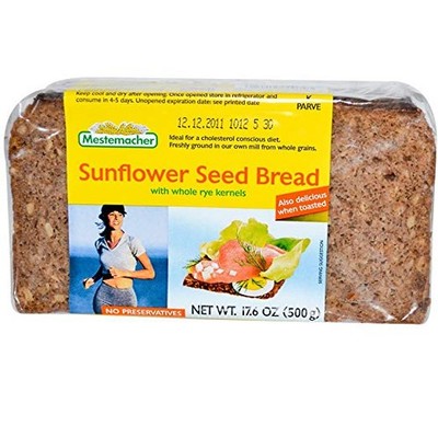 Mestemacher Bread Sunflower Seed, 17.6 Ounce