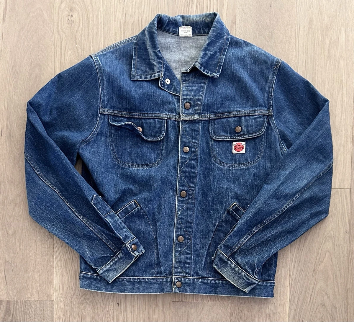 Denim Blue 1970s Vintage Outerwear Coats & Jackets for Men for