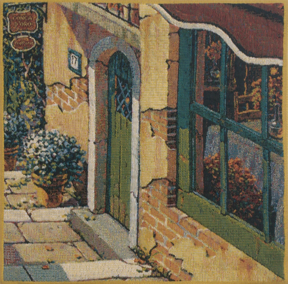 Belgian Tapestry Pillow Covers: Bellagio Village Collection New Arrival - Image 3 of 4