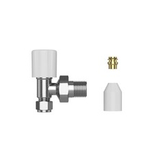 Pro Classic Angled Manual Radiator Valve 8/10mm
