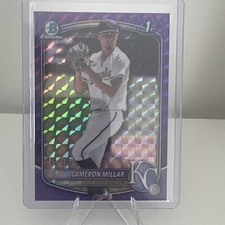 2025 Bowman Draft Cameron Millar Chrome Purple Geometric Refractor 1st #/250