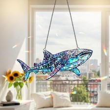 Whale Shark Hologram Suncatcher, Ocean Window Decor Gift