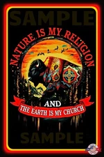 WORLDS GREATEST SIGNS! METAL SIGN 8X12 NATIVE AMERICAN BLESSING MEDICINE MAN