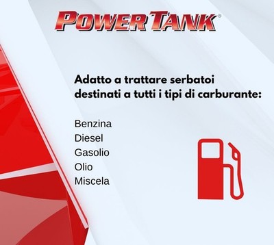 Tratamiento Para Depósito De Combustible Power Tank – Compatible Con Fiat 500, 600, Panda, 126, 127 – Color Rojo