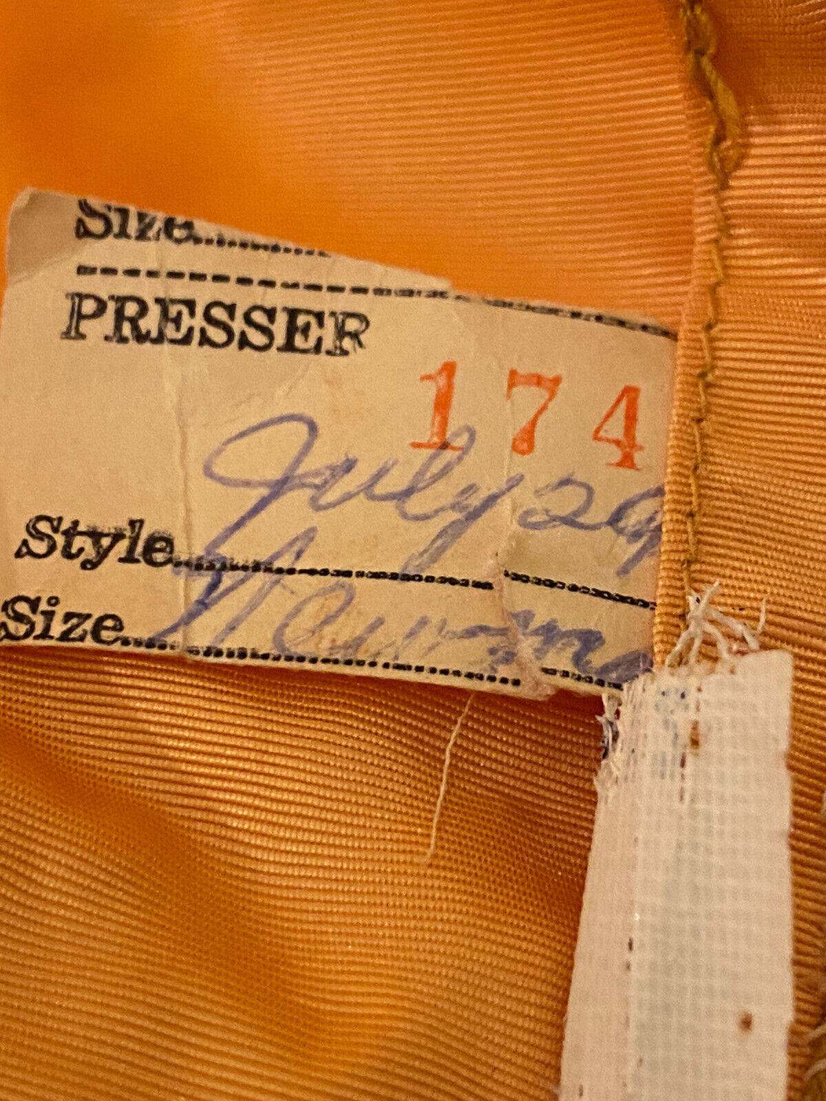 Beautiful Vintage Peach 1950’s dress Jonathan Log… - image 10