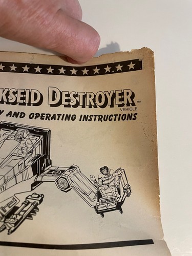2 Kenner Super Powers Darkseid Destroyer Istruzioni 1984 Molti Difetti (X2) - Foto 10 di 15