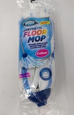 Synthetic Floor Mop Head Versatile Cloth Strands Blue Absorbent Screw In Socket