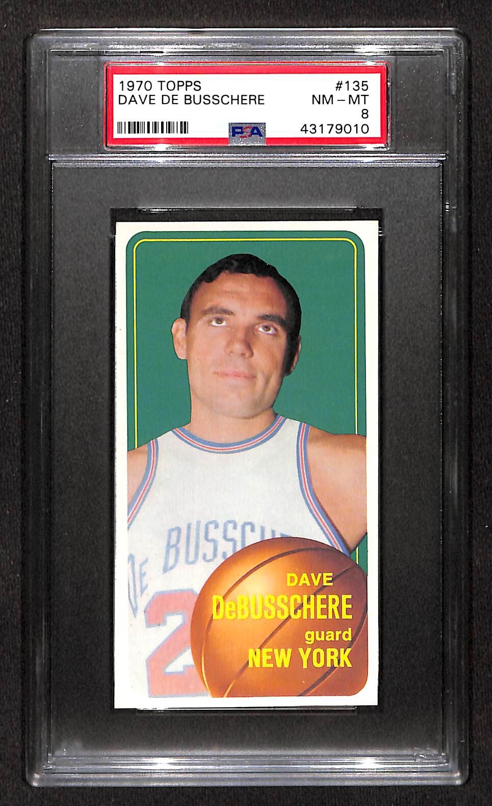 1970 Topps #135 Dave Debusschere PSA 8 NM-MT 43179010