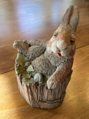 Vintage 1991 Tim Wolfe ''Josephine'' Rabbit Woodspirit Figurine SIGNED by artist