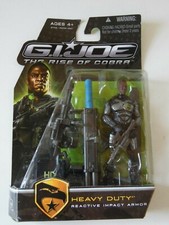Figura de acción G I Joe The Rise of Cobra Heavy Duty con armadura de impacto reactiva