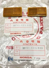 FOR HONDA HXS HX135 FIGHTER135 REFLECTOR FRONT REFLEX 2PCS NOS 33741-KC5-003
