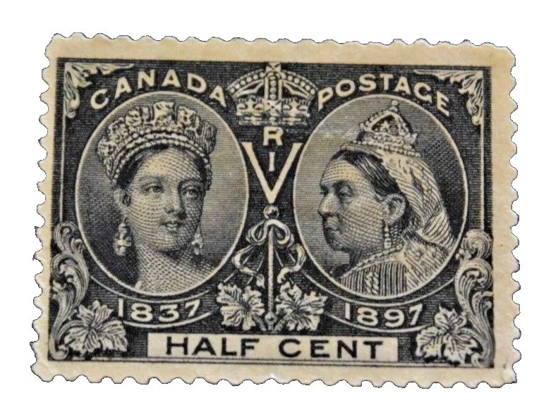 Negro Pre-Decimal estampillas de Canadá