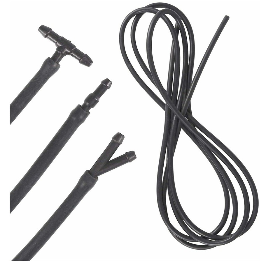 US Windshield Wiper Washer Nozzle Hose Kit Universal Fluid Tube Pipe W