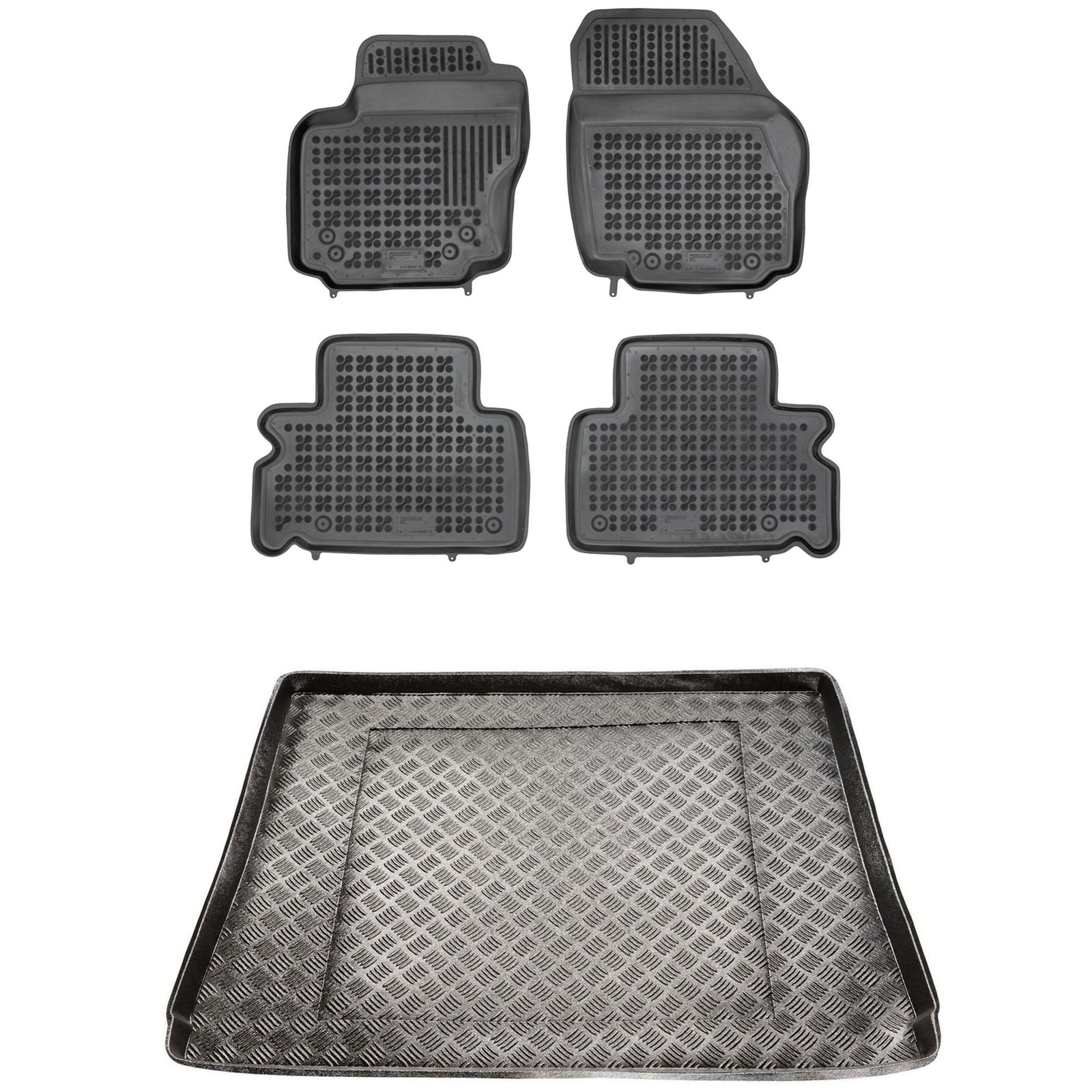 Tapis de sol Ford Galaxy II contre la boue et l'usure de coffre