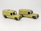 Lot Of 2 Lesney Matchbox Phantom Custom #14 Daimler Ambulance W/ Silver Wheels