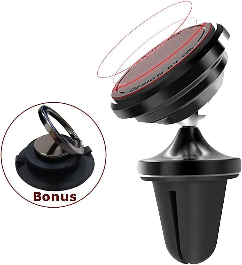 Car Phone Mount Air Vent 2 in 1 Design Phone Holder for Universal Cell Phone-image