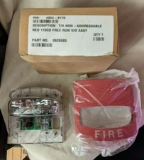 Simplex 4904-9170 NON-ADDRESSABLE RED 110CD FREE RUN V/O ASSY PART NO:0626585