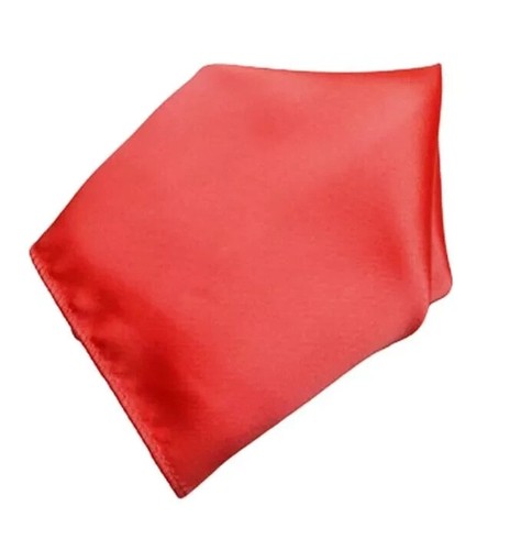 Mens Handkerchiefs Solid Color Handkerchief Hanky Silk Pocket Square 10x 10 inch - Picture 30 of 46