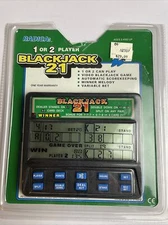 Radica Pocket Video Blackjack 21 Electronic Handheld Game Model 1450 1-2 players