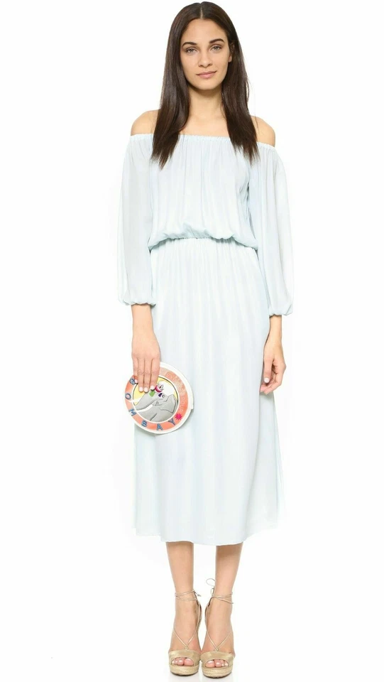 CHARLOTTE OLYMPIA Bombay Satin Canvas Circular Pouch Clutch NWT $565 - Image 2 of 4