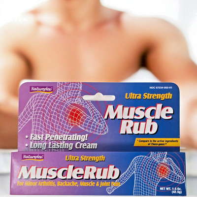 1-2-3 Pack Natureplex MuscleRub Backache Joint Pain Relief Ultra Strength 1.5 oz