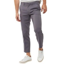 Farah Vintage Mens Denby Crop Trousers, Slate Grey, W36 Regular, BNWT
