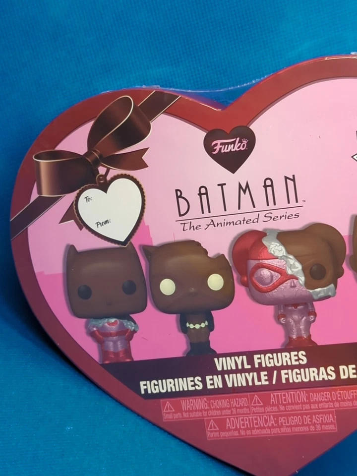 Nuevo Sellado Batman Funko Pop Pocket Pop Paquete de 4 Caja Corazón Día de San Valentín 2024 Foto 4 de 4
