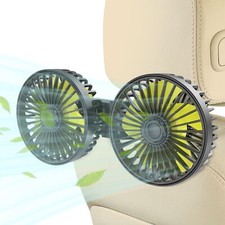 Car Fan for Rear Seat Passenger Dual Head USB Car Seat Fan for Backseat Kids,...