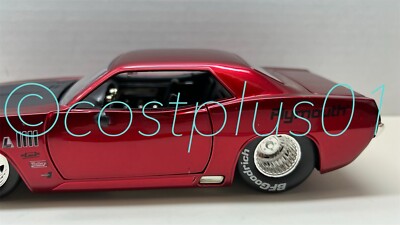 JADA BTM 1970 PLYMOUTH HEMI CUDA 1:24 RED WITH BLACK HOOD MP