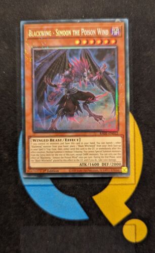 RA01-EN012 Blackwing - Simoon the Poison Wind Collector's Rare 1st Ed YuGiOh - Picture 1 of 1